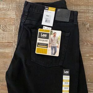 Lee Jeans Straight Leg Regular Black